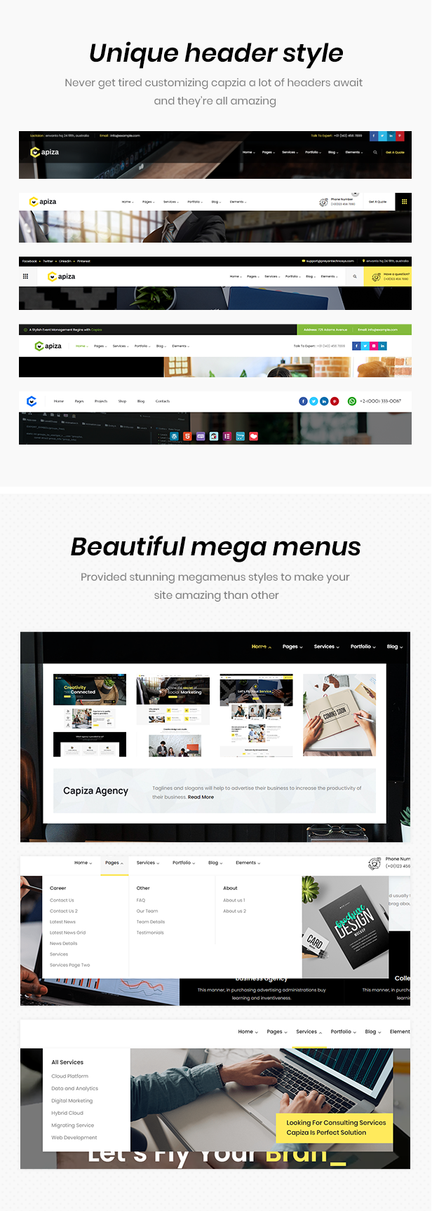 Capiza - Business & Agency HTML5 Template