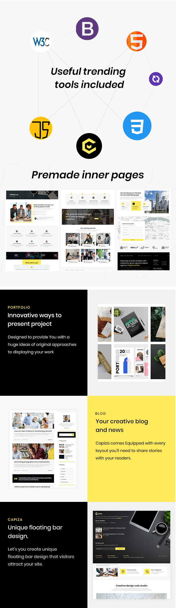 Capiza – Business & Agency Sass Html Template