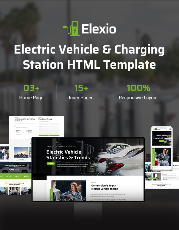 Elexio - Electric Vehicle & Charging Station HTML5 Template