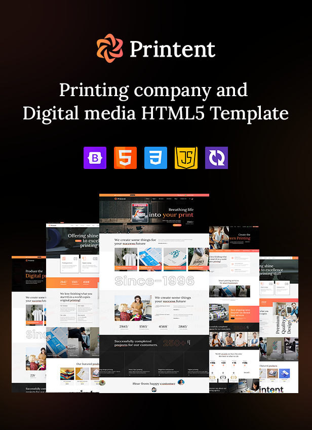 Printent - Printing Press & Digital Media HTML5 Template