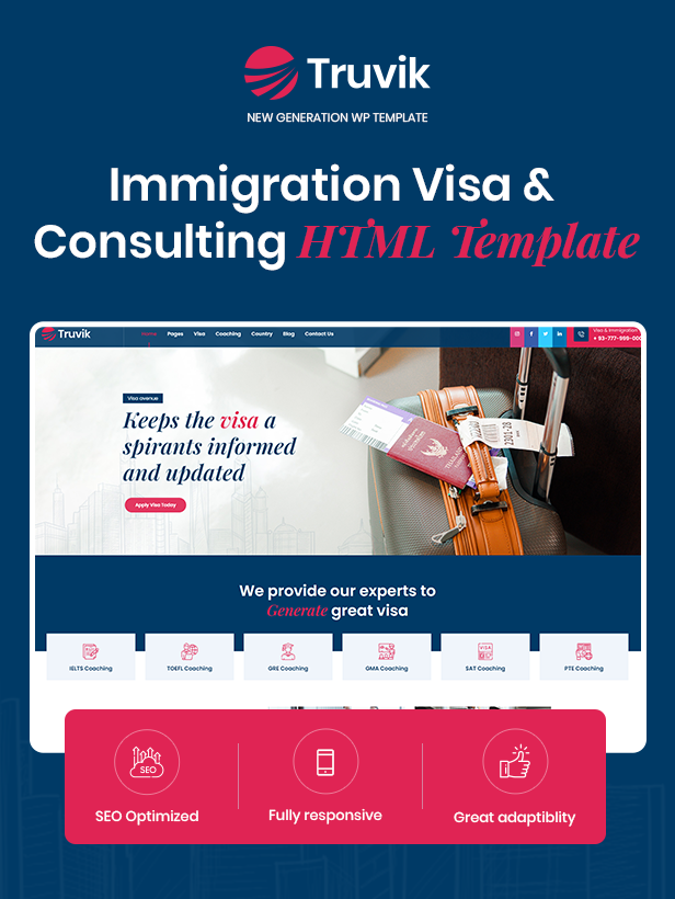 Immigration Consulting HTML Template