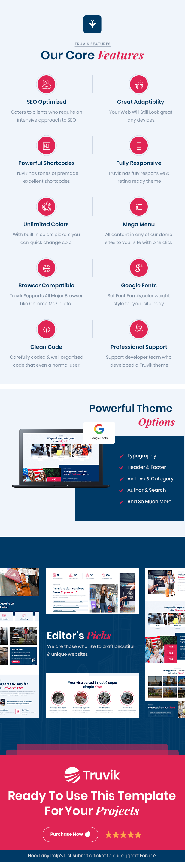 Immigration Consulting HTML Template