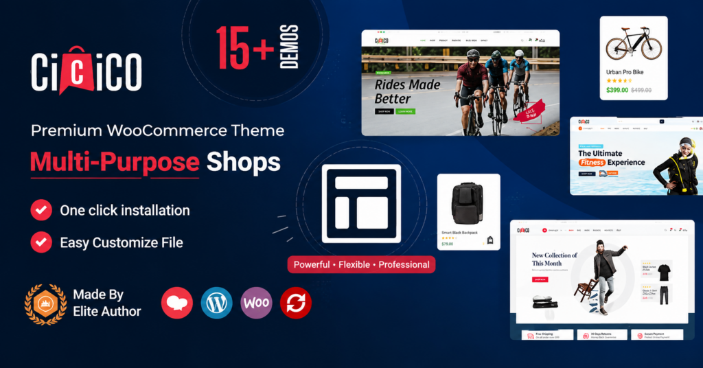 Cicico - Modern Multi Shop WooCommerce Theme