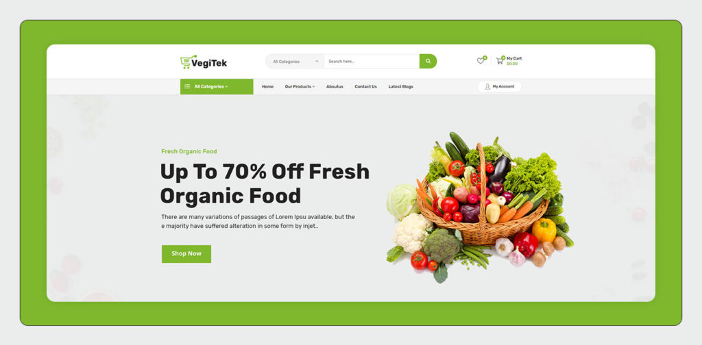 Vegitek Opencart Theme