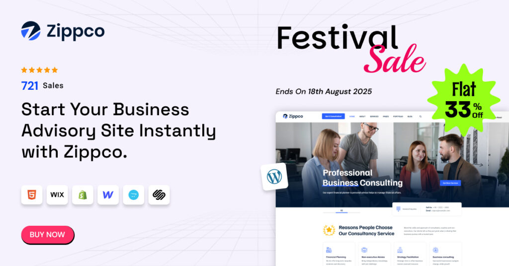Zippco - Business and Finance Consulting WordPress Theme