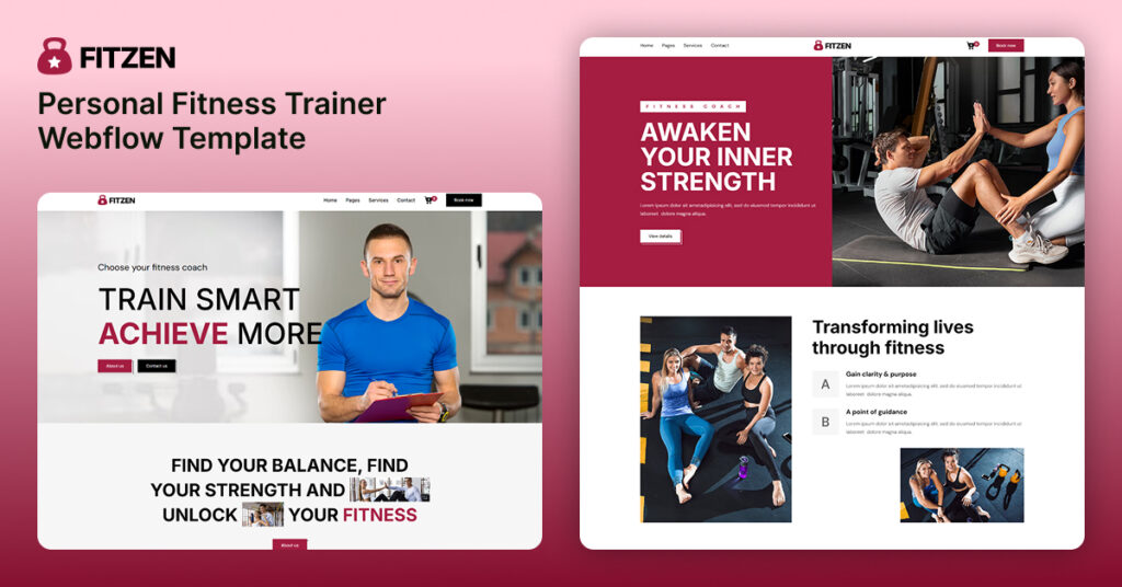 Fitzen- Wellness Website Webflow Template