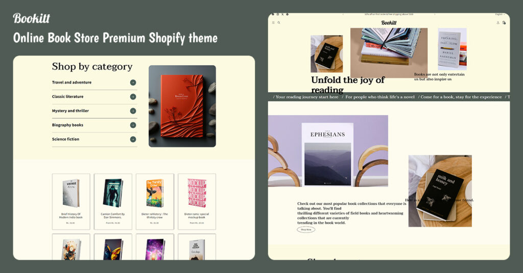 Bookitt - Book Store Shopify Theme
