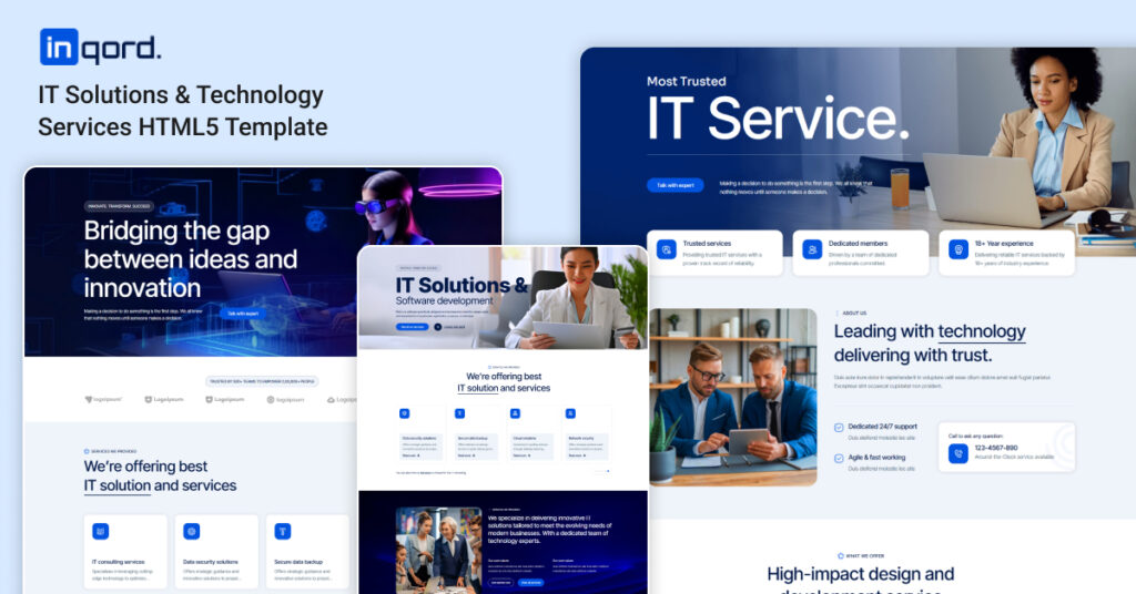 Inqord - IT Solutions & Technology Services HTML5 Template