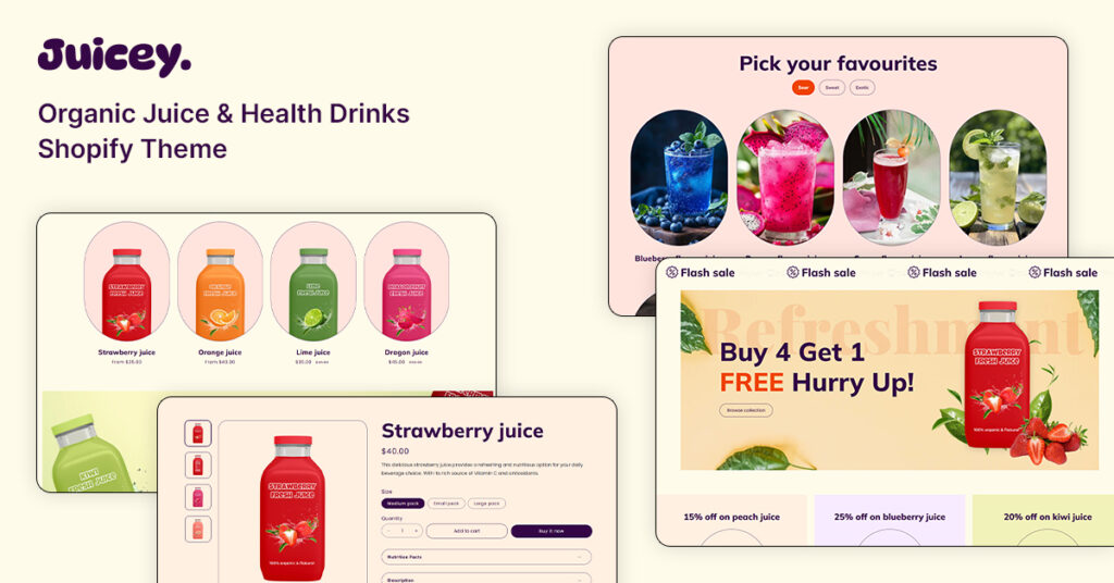 Juicey - Organic Juice & Health Drinks Shopify Theme