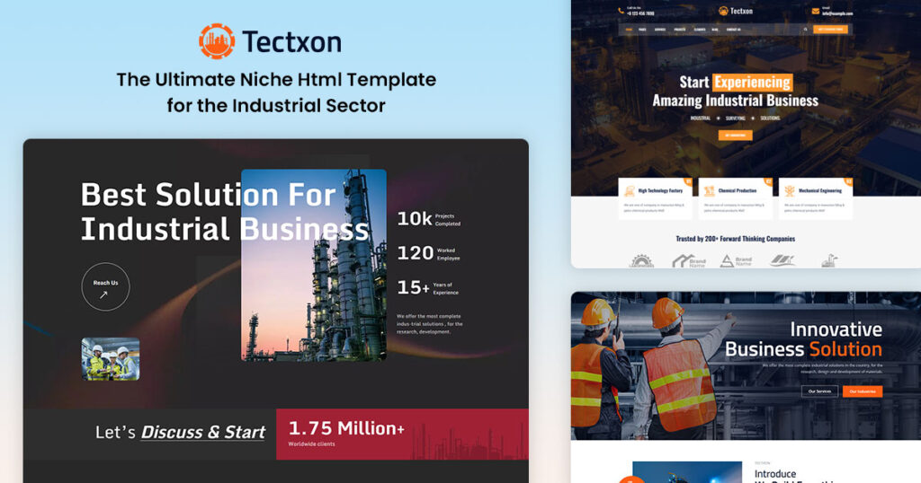 Tectxon - Industry & Factory HTML5 Template