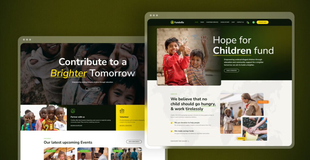 Fundvilla – Charity and Fundraising WordPress Theme