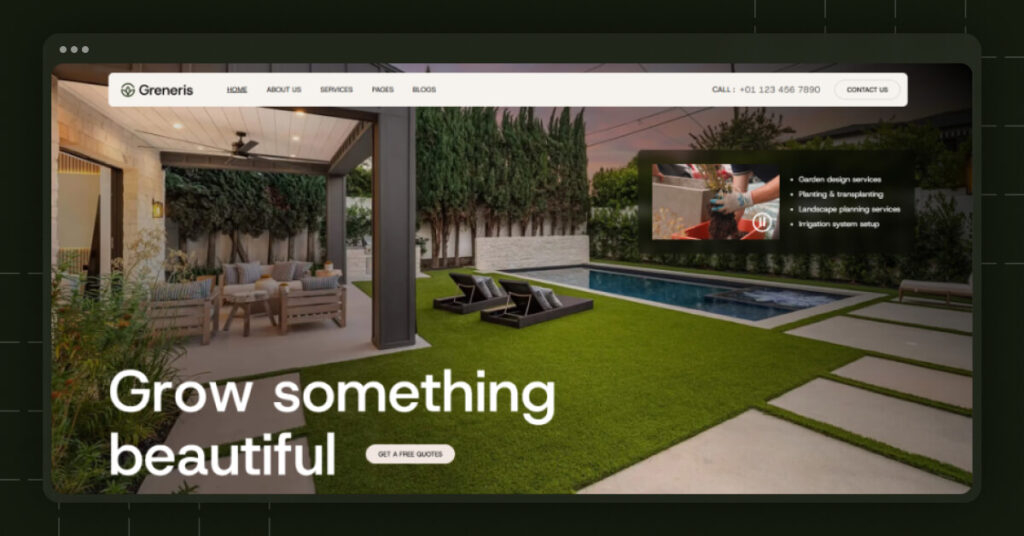 Webflow Template for Gardening & Landscaping Businesses