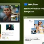 Tennis Website Webflow Template