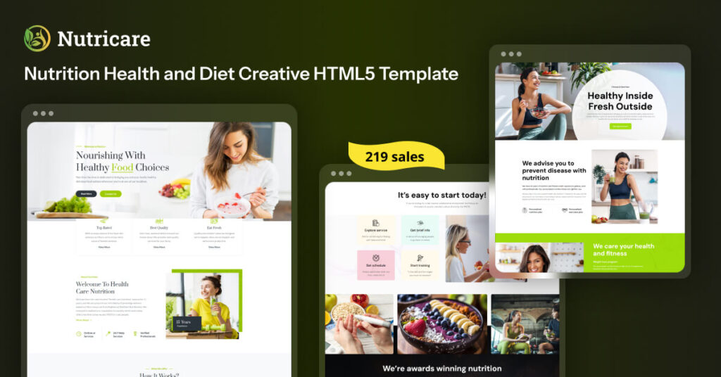 1200x628 4 Nutricare | Nutrition Health and Diet Creative HTML5 Template