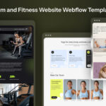 Gym and Fitness Website Webflow Template