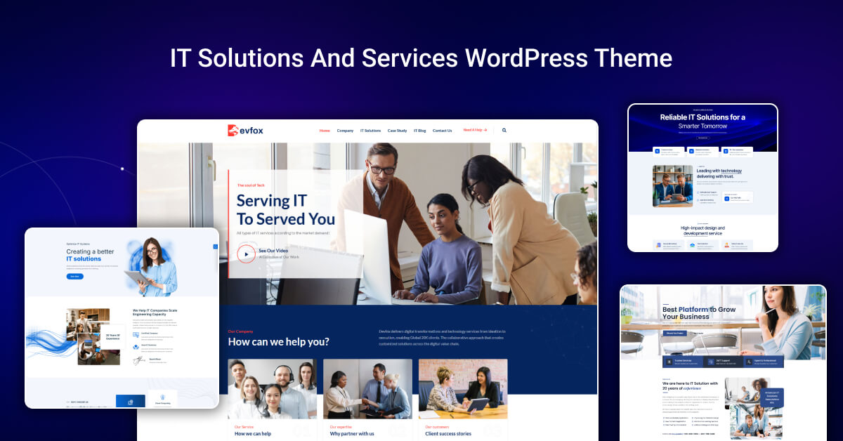 IT Solutions and Services Websites WordPress Theme