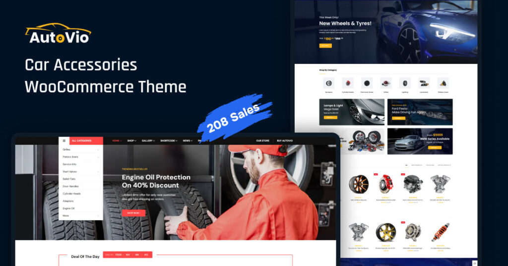 Home Autovio - Car Accessories WooCommerce Theme