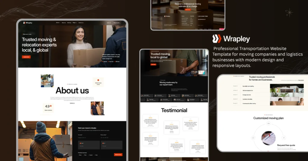Transportation & Moving Website
