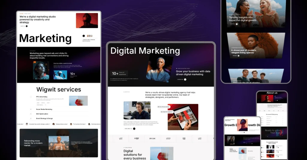 Portfolio and Agency Website Webflow Template Wowpix 2026