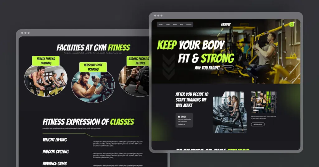Gym and Fitness Ecommerce Website Webflow Template