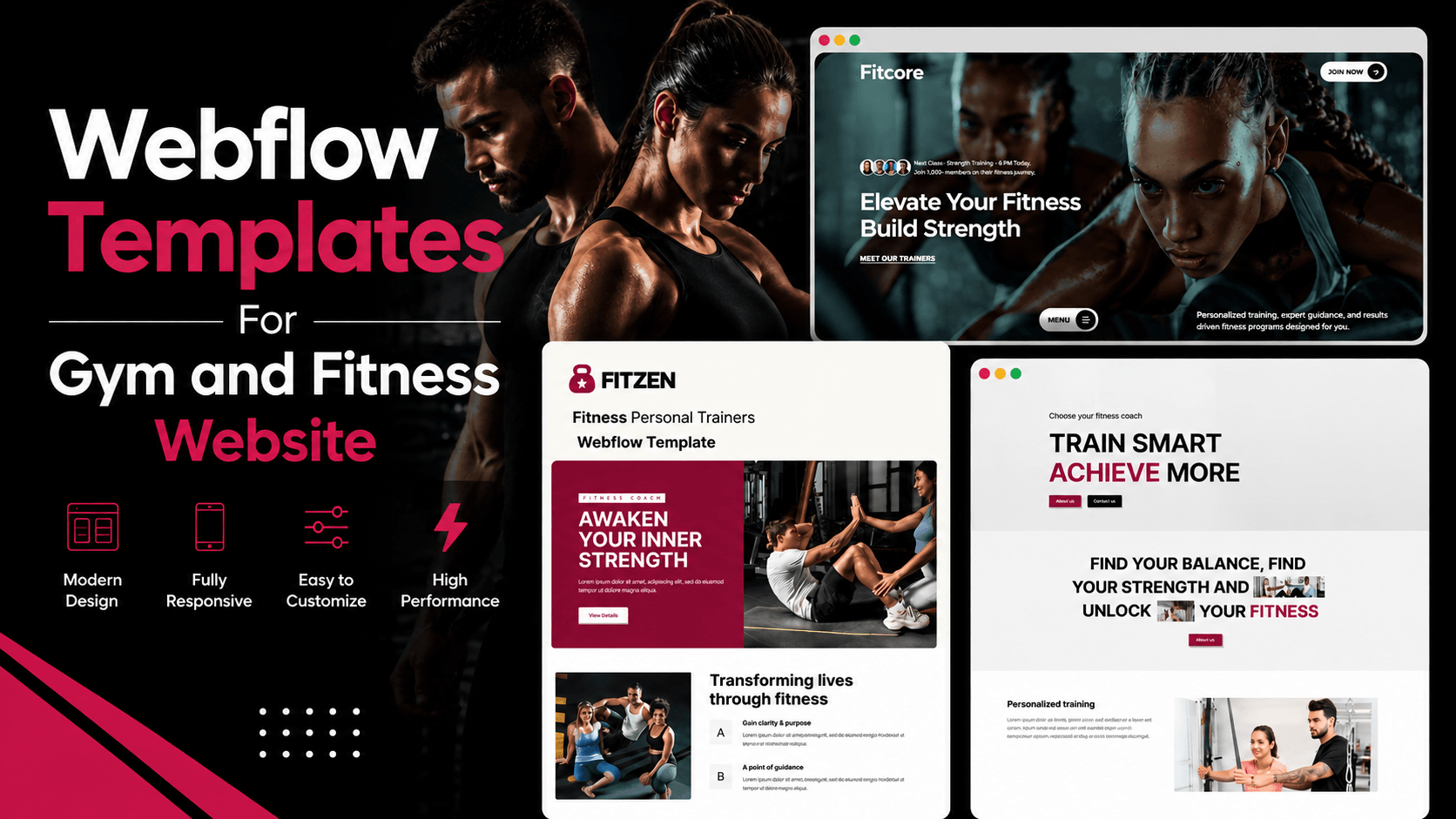 Popular Webflow Templates For Gym and Fitness Website 2026