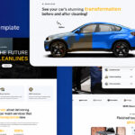 Car Wash and Auto Detailing Website Webflow Template