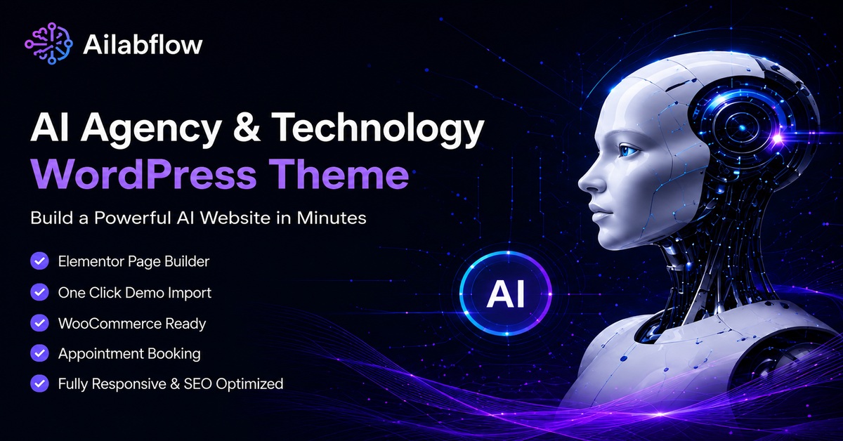 AI Agency & Technology WordPress Theme for Modern Business