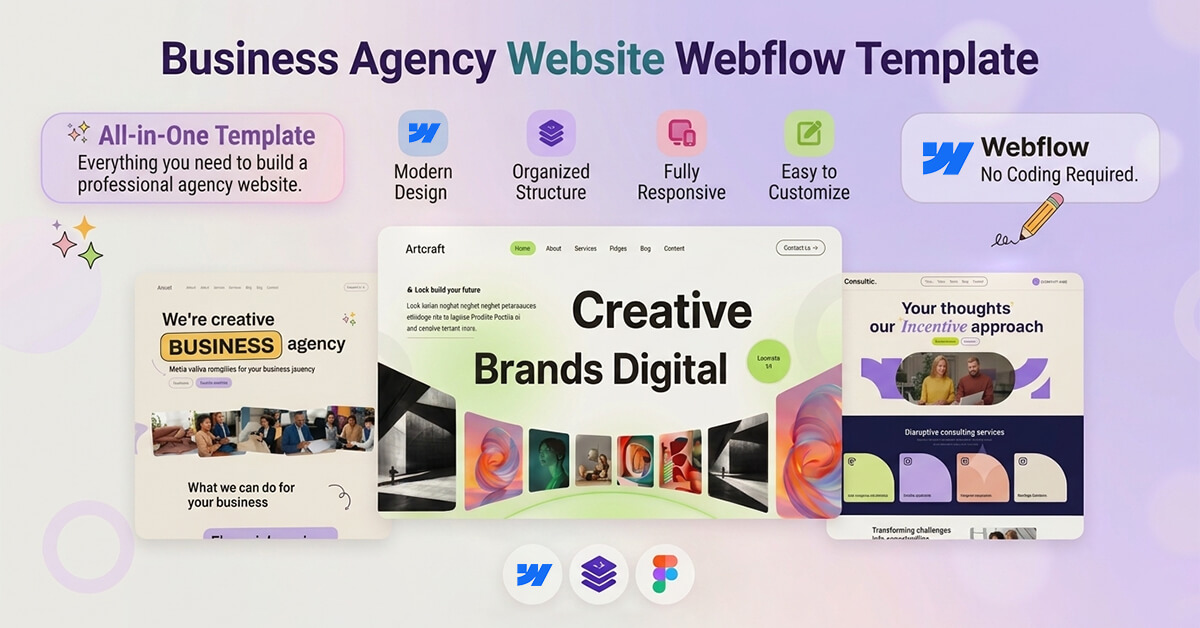 Best Business Agency Website Webflow Templates 2026