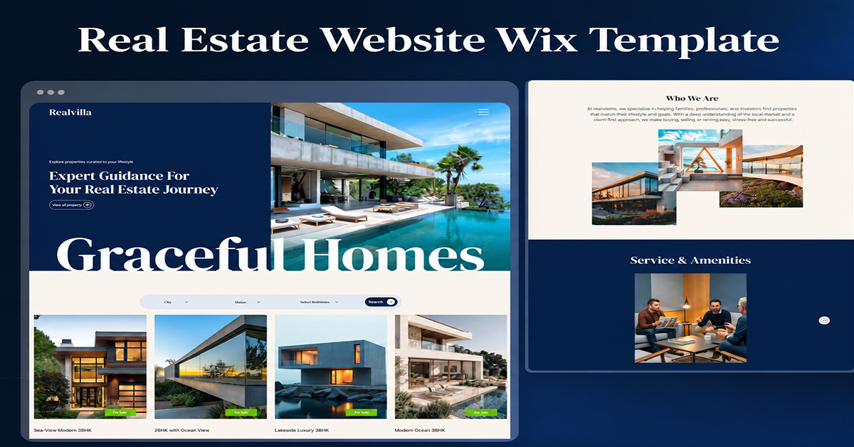 Real Estate Website Wix Template