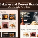 Bakeries and Dessert Brands Website Wix Template