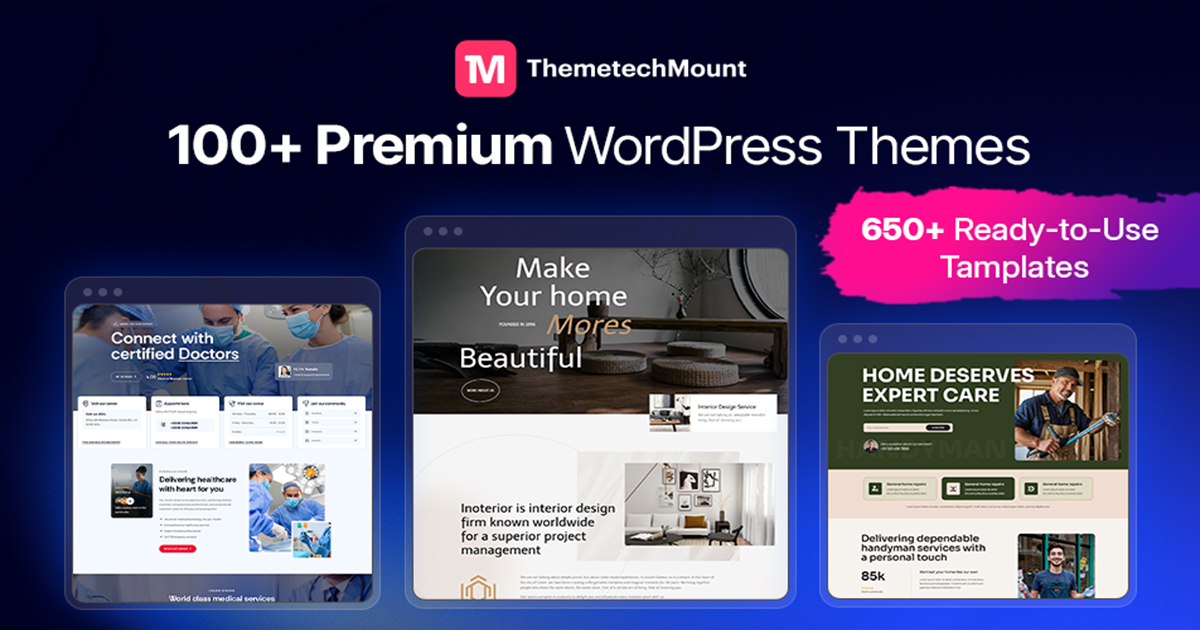 Best WP Theme Bundle 2026: 100+ Themes by ThemetechMount