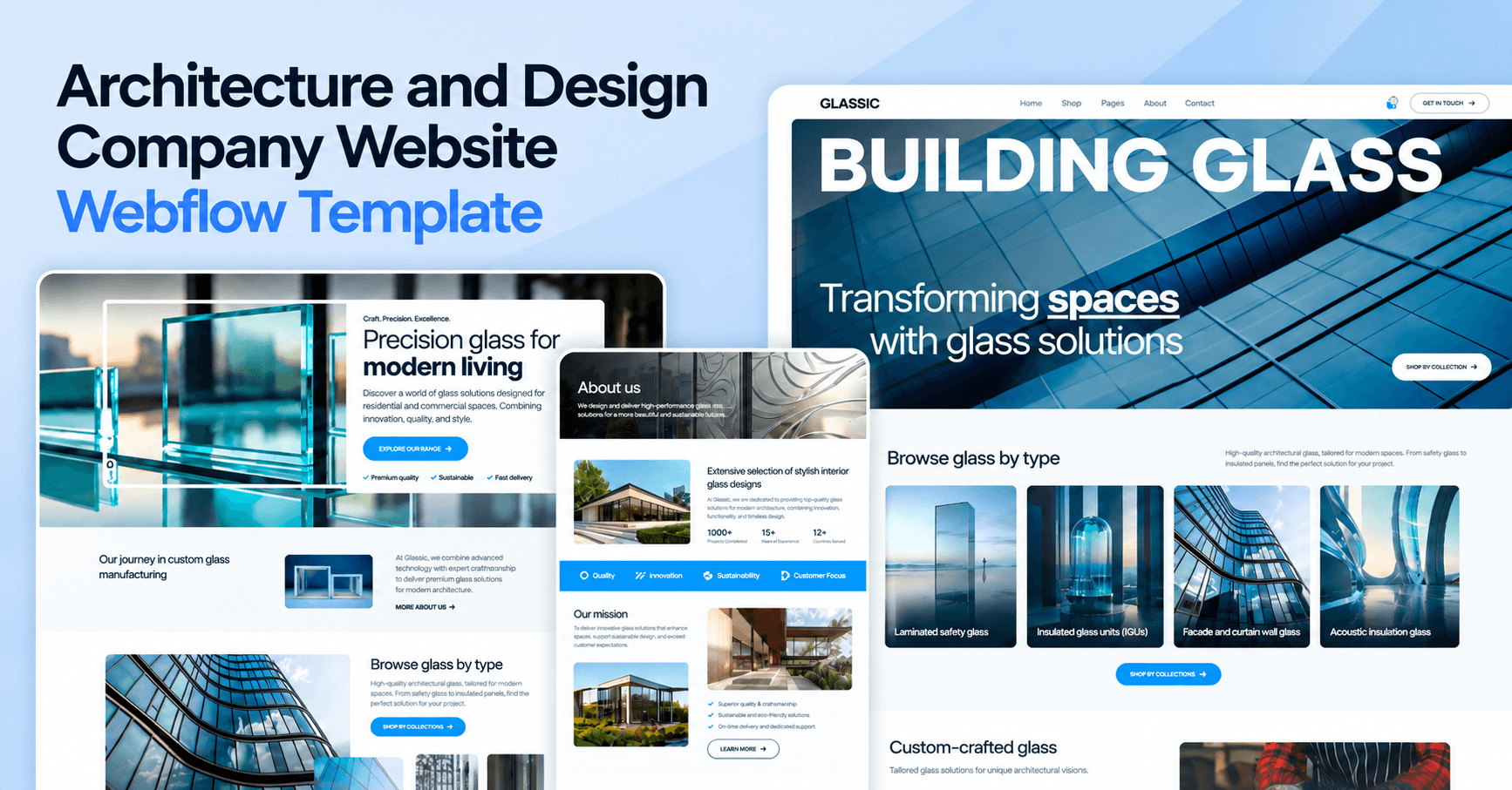 Architecture and Design Company Website Webflow Template