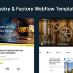 Popular Industry and Factory Website Webflow Template 2026